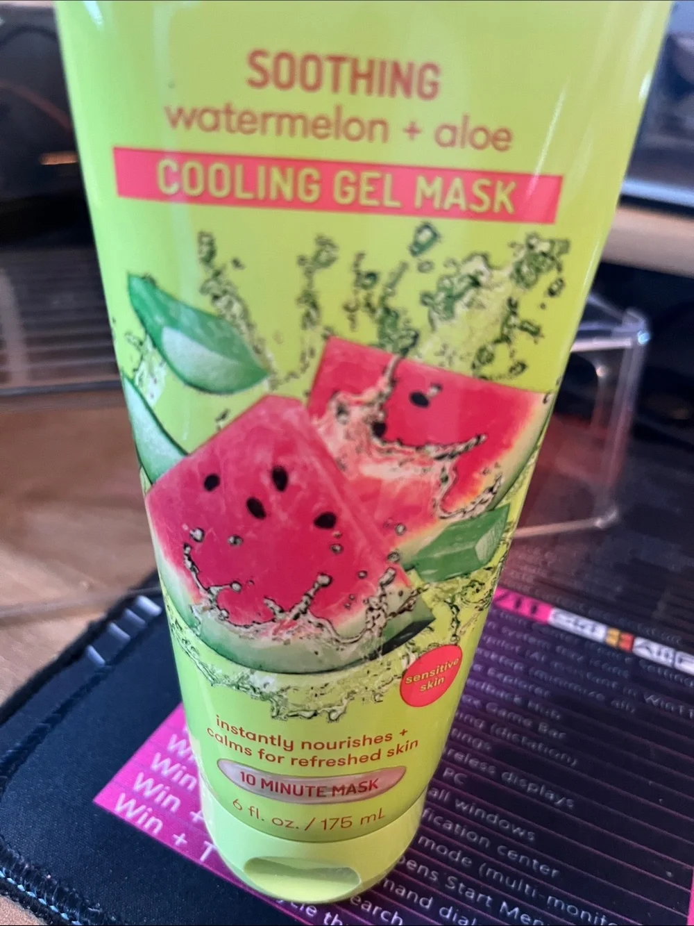 Freeman Soothing Watermelon + Aloe Cooling Gel Mask — Green